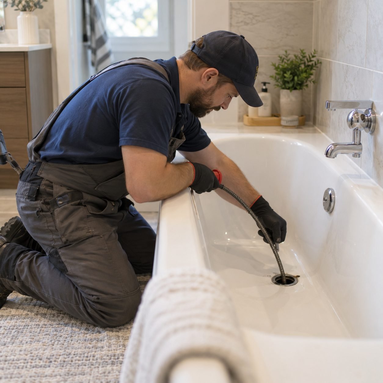 Residential plumbing inspection checking aging drain connections and hidden water leaks in Richardson - TX, Residential plumbing inspection checking outdoor water lines and aging drain connections in Rockwall - TX